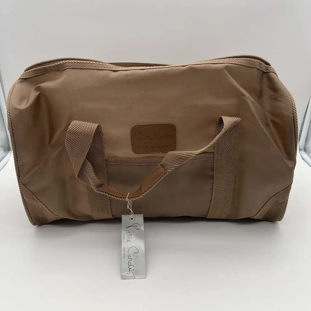Vintage Pierre Cardin‎ Butterscotch Travel Duffle Carry-On Bag